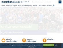 Tablet Screenshot of marathonreisen.de